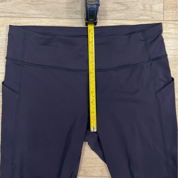 Lululemon Pace Rival Crop 22" Leggings Size 10 Midnight Navy – Luxtreme - Picture 10 of 11